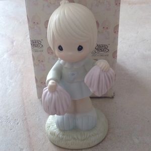 Precious Moments cheerleader plus 2 more